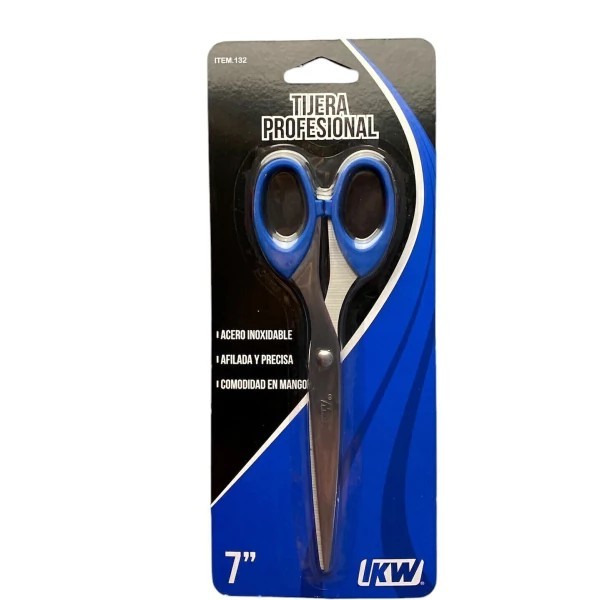 TIJERA CMANGO PLAST.7-17.5 CM KW MOD.132 BL. C1 12240